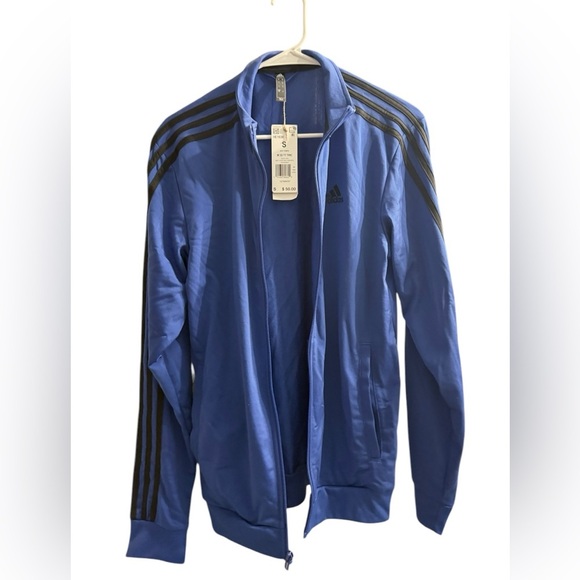 Adidas Men's Blue zip up front Track Jacket in Small NWT - Picture 4 of 11